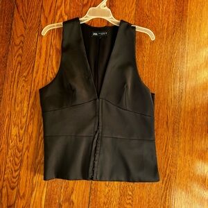 Zara Satin Corset Vest